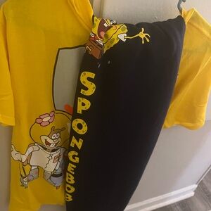Nickelodeon Spongebob Yellow and Black Joggers